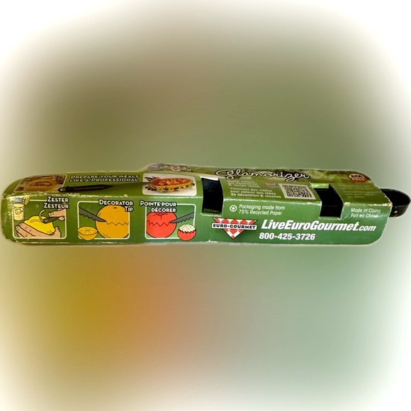 LIVE EURO GOURMET GLAMORIZER PROFESSIONAL GRATER SCALER ZESTER PARTY MELON FRUIT - Picture 4 of 7